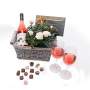 Rose&#39; Wine, White Rose Plant &amp; Chocolates