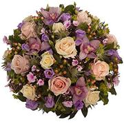 Lilac Rose and Orchidl Posy Pad